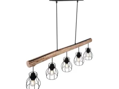 Globo Pendelleuchte Mina Metall Schwarz