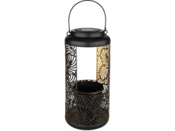 Globo Solarleuchte Metall 41 cm Schwarz Matt