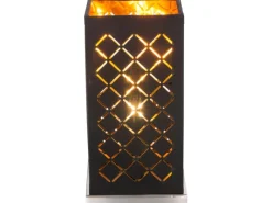 Clearance Globo Tischleuchte Clarke Schwarz-Gold 1-flammig 25 x 11 x 11 cm