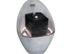 Clearance Dobar Großer Design-Gartenbrunnen in Ei-Form 49,5 cm x 49,5 cm x 66,5 cm