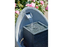 Clearance Dobar Großer Design-Gartenbrunnen in Ei-Form 49,5 cm x 49,5 cm x 66,5 cm