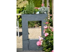 Dobar Großer Design-Gartenbrunnen mit Pflanzen-Option 54,5 cm x 19 cm x 76 cm