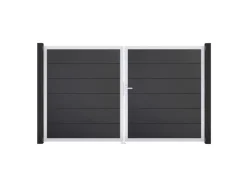 Hot GroJa Steckzaun Tor BasicLine DIN Rechts EV1 Anthrazit