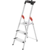Clearance Hailo Alu-Haushaltsleiter XXL L80 Comfortline 3-stufig