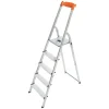Hot Hailo L58 Alu-Sicherheits-Stehleiter 5-stufig