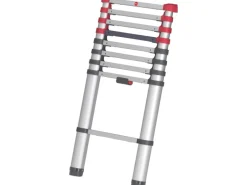 New Hailo Sicherheits-Teleskopleiter FlexLine 260 Aluminium 9-stufig bis 150 kg