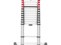 Outlet Hailo Sicherheits-Teleskopleiter FlexLine 380 Aluminium 13-stufig bis 150 kg