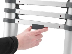 Outlet Hailo Sicherheits-Teleskopleiter FlexLine 380 Aluminium 13-stufig bis 150 kg