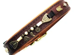 Heim Hundehalsband Buffalo Breite 25 mm Länge 65 cm /Cognac