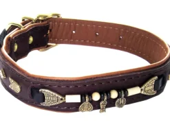 Heim Hundehalsband Buffalo Breite 25 mm Länge 65 cm /Cognac