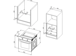 Held Möbel Küchenzeile Mailand 370 cm -Grau Matt mit E-Geräten