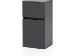 Held Möbel Unterschrank Salerno 40 cm matt Grau-