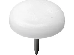 Clearance Hettich Kunststoffgleiter mit Stift Ø 22 mm x 20 mm Weiß 8 Stück