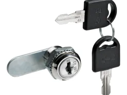 Clearance Hettich Zylinderhebelschloss mit geradem Riegel Ø 19 mm Stahl Vernickelt 1 Stück