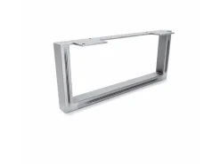 Hot HEVVA Möbelbein GRAZ 15 cm Hoch 35 cm Tief 1 Stück Rohstahl-Klarlack Stahlfarben