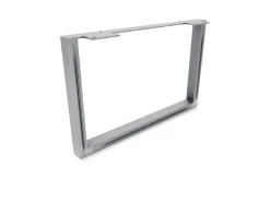 Sale HEVVA Möbelbein GRAZ 25 cm Hoch 40 cm Tief 1 Stück Rohstahl-Klarlack