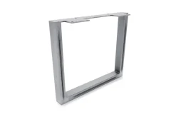 Discount HEVVA Möbelbein GRAZ 25 cm Hoch 30 cm Tief 1 Stück Rohstahl-Klarlack