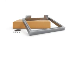 Discount HEVVA Möbelbein GRAZ 25 cm Hoch 30 cm Tief 1 Stück Rohstahl-Klarlack