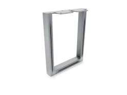 Discount HEVVA Möbelbein GRAZ 25 cm Hoch 20 cm Tief 1 Stück Rohstahl-Klarlack