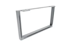 HEVVA Möbelbein GRAZ 25 cm Hoch 45 cm Tief 1 Stück Rohstahl-Klarlack