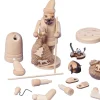 New HGD Bastel-Set Räuchermännchen aus Holz ca. 14 cm Höhe