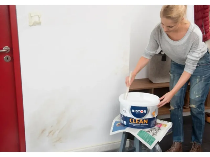 Clearance Histor Clean Wandfarbe Weiß seidenmatt 10 l