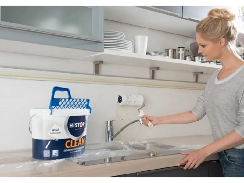 Clearance Histor Clean Wandfarbe Weiß seidenmatt 10 l