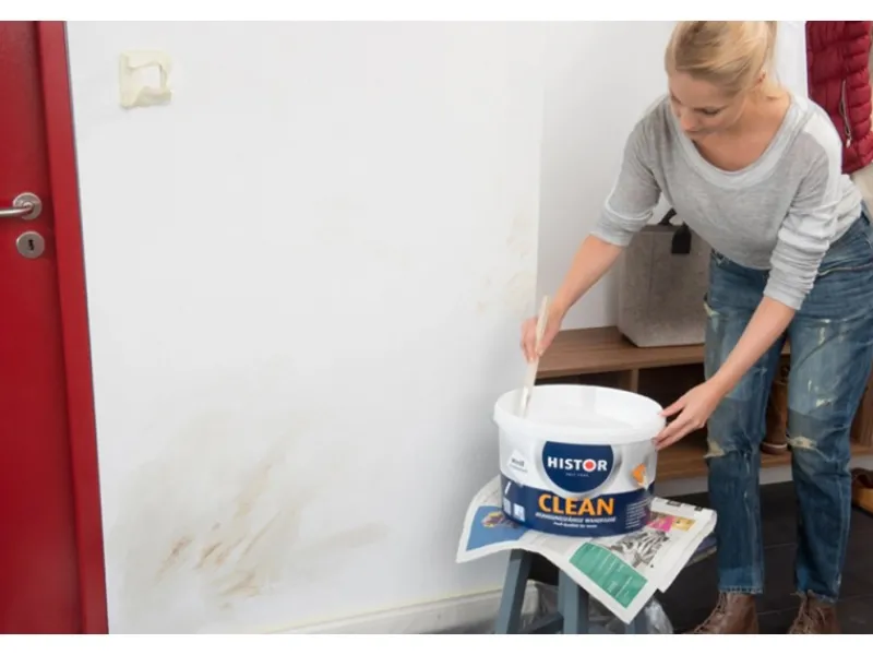 Hot Histor Clean Wandfarbe Weiß seidenmatt 5 l