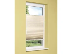 Discount Hitzeschutz Plissee Toledo 60 cm x 130 cm Beige