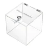 New HMF 46919 Acryl Spendenbox Schloss 15 x 15 x 15 cm DIN A6 Transparent