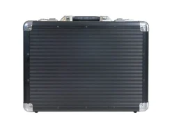 New HMF 14651-02 Alu Aktenkoffer Herren Zahlenschloss 45 x 33 x 11 cm Schwarz