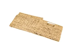 Sale HMF 37242 Aufbewahrungskorb Faltbarer Korb Geflochten Wasserhyazinthe Seegras Größe M 32 x 23 x 20 cm 2er Set