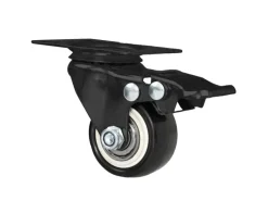 Online HMF 6710 Schwerlastrollen Bremse Polyurethan 4 Stück 38 mm bis 300 kg Schwarz