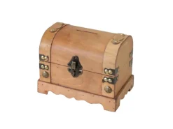 HMF 6414-50 Spardose Holz Schloss 18 x 12 x 14 cm Klein Namibia