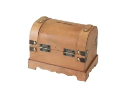 HMF 6414-50 Spardose Holz Schloss 18 x 12 x 14 cm Klein Namibia
