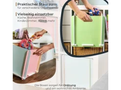 HMF Aufbewahrungsbox 3740 Holz zum Zusammenstecken 32cm in Mehrfarbig