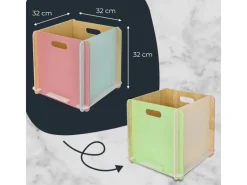 HMF Aufbewahrungsbox 3740 Holz zum Zusammenstecken 32cm in Mehrfarbig