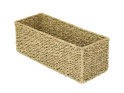 Clearance HMF Aufbewahrungskorb Badezimmer Korb Geflochten Seegras 38 x 15 x 14 cm