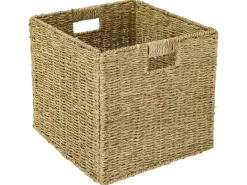 Clearance HMF Aufbewahrungskorb Korb Geflochten Seegras Kallax 32 x 34 x 32 cm