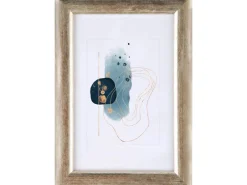 Holz-Bilderrahmen Silber/Gold 10 cm x 15 cm