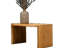 Hot holz4home Massivholz Hocker Bank aus Eiche mit Baumkante S