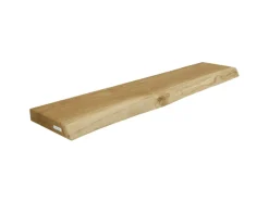 Online holz4home Schwebendes Wandregal aus Eiche 100cm mit Baumkante Natur