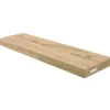 Online holz4home Schwebendes Wandregal aus Eiche 70cm Ohne Baumkante Hellgrau