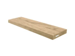Online holz4home Schwebendes Wandregal aus Eiche 70cm Ohne Baumkante Hellgrau