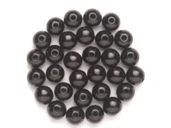 Online Holzperle Ø 15 mm, 14 Stück FSC® Schwarz