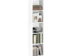 Discount HOMCOM Bücherregal Standregal mit 5 Ebenen Aufbewahrungsregal