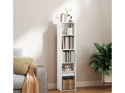 Discount HOMCOM Bücherregal Standregal mit 5 Ebenen Aufbewahrungsregal