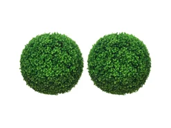 HOMCOM Buchsbaumkugel 2er Set für Indoor/Outdoor