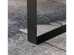 HOMCOM Couchtisch Spanplatte Eisen Dunkelgrau 110B x 60T x 40H cm