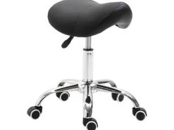 Online HOMCOM Drehstuhl Rollhocker Höhenverstellbar